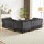 Chenille de 81,5 po, canapé modulaire en L pour espaces de vie, chambre à coucher, bureau, 5 avec 3 coussins, aspect classique, canapé-lit, maison, appartement, style, fabrication solide