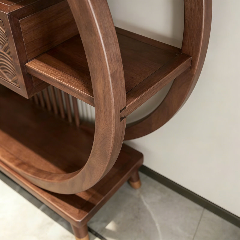 Nouveau comptoir d'entrée de style chinois, H 35,43 po x l 55,11 po x P 15,75 po