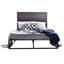 Hemel Upholstered Faux Leather Open-Frame Bed