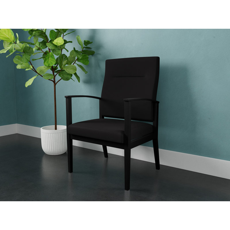Fauteuil surdimensionné Amherst, Noir, Portes ouvertes noir - tissu uni