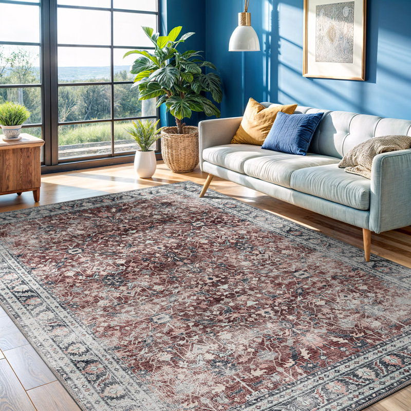 Tapis avec envers antidérapant Koressa, Rectangle 8 pi x 10 pi