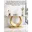 39.37 " W Stone Top Console Table