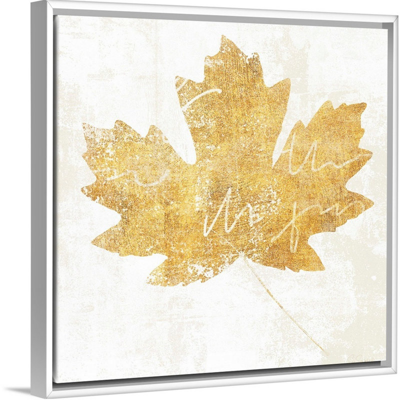 Toile bronzée IV, art mural, Toile avec cadre blanc, H 38 po x l 38 po