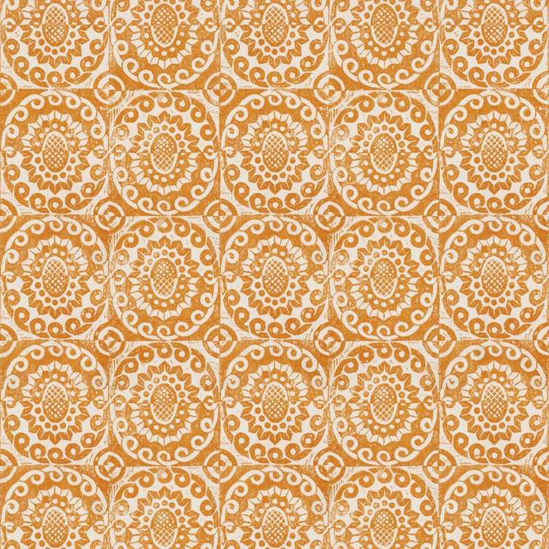 3' L x 53.5" W Wallpaper Roll, Tangerine