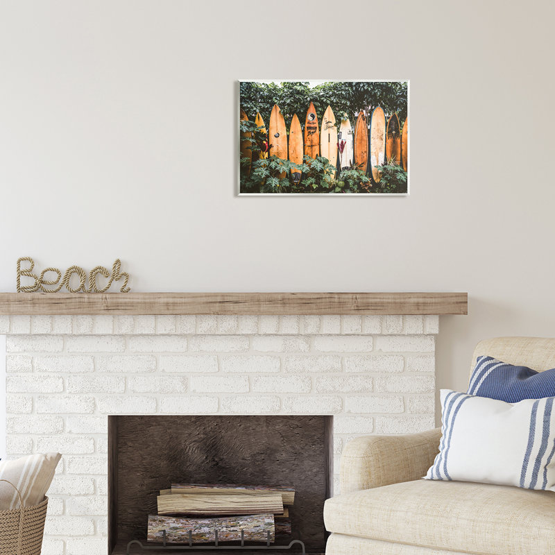 Stupell Industries, planches de surf dans la nature, giclée par Krista Broadway, H 13 po x l 19 po x P 0,5 po