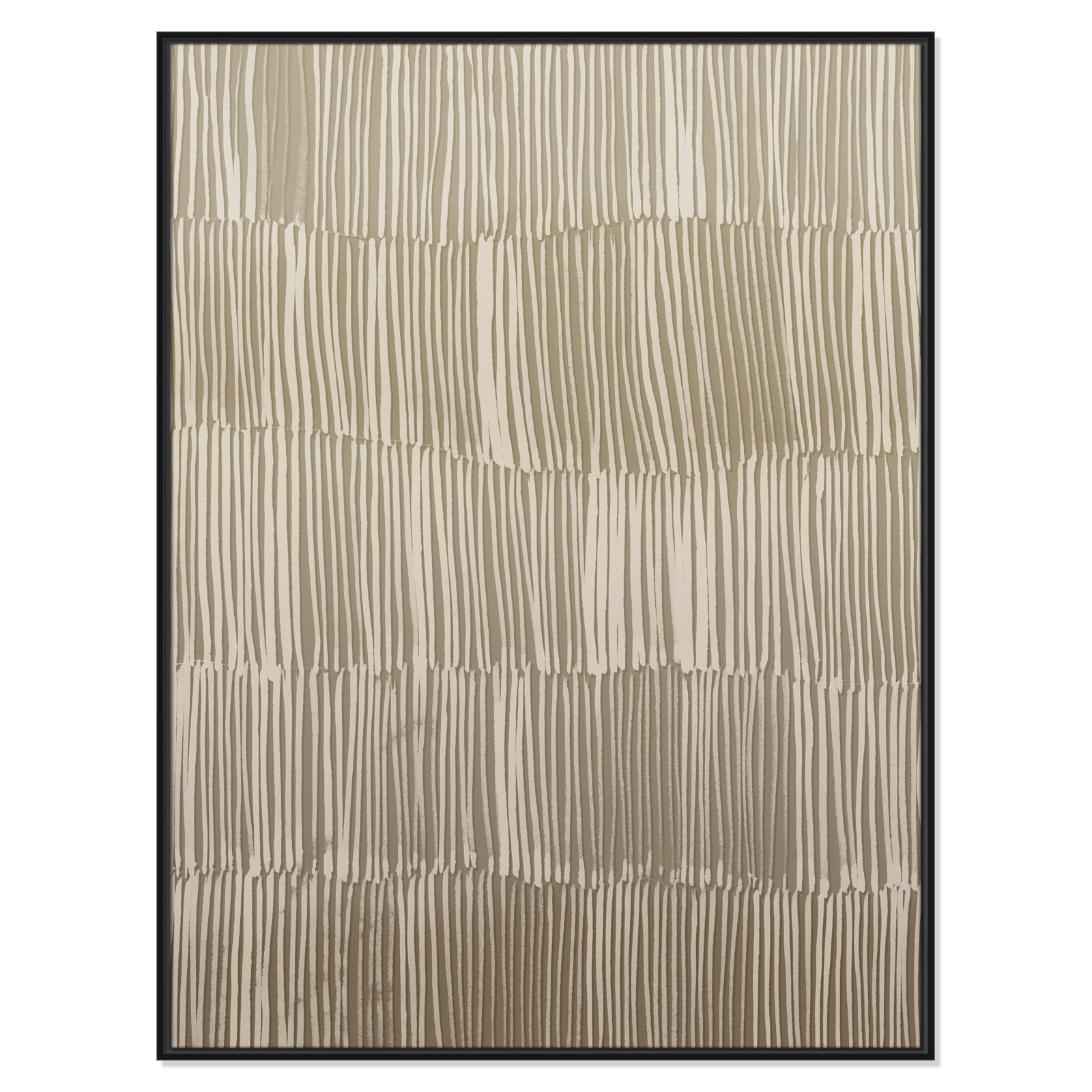 Linear Calm I Print by , 49.5" H x 37.5" W, Black Floater