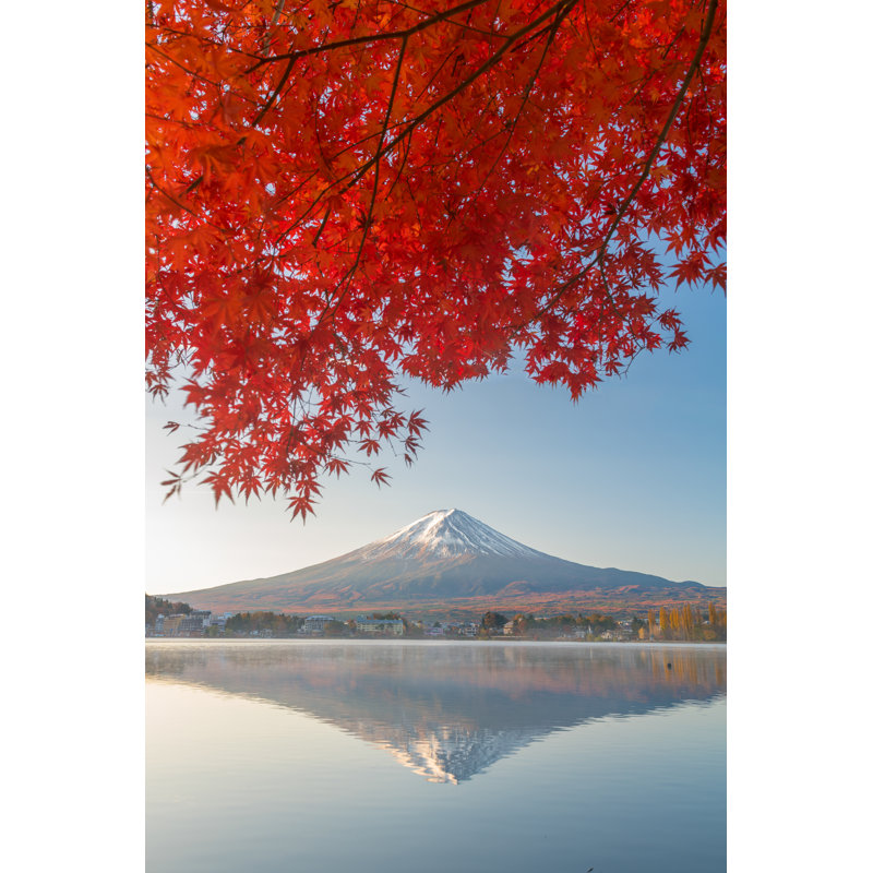 Mount Fuji In Autumn Season by Dewpak - Wrapped Canvas Print, 46cm H x 30cm W