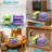 2-Tier Adjustable Soda Can Organizers 7º Slope Auto Rolling