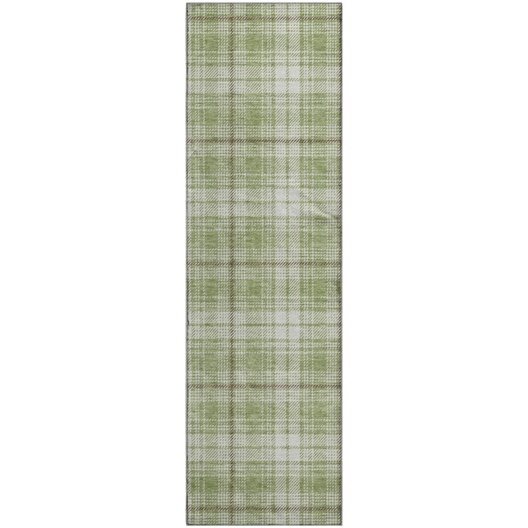 Premium Machine Washable Lyndhurst AMF993 Plaid Rug