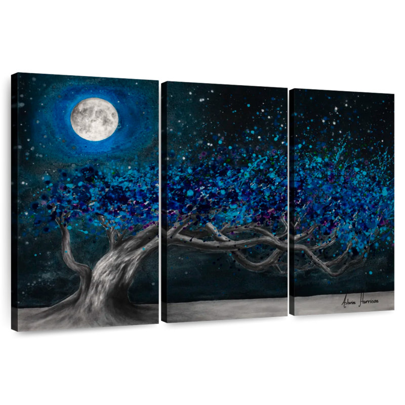 Alvord Glowing Midnight Tree, 32" H x 50" W