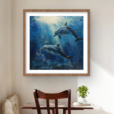 Dauphins gris avec imprimé mat passe-partout | Décoration intérieure élégante