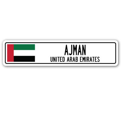 Plaque de rue Beaird Ajman, Emirats arabes unis, aluminium