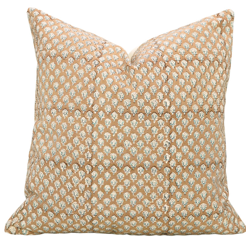 Housse de coussin en coton Floral, H 26 po x l 26 po
