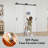 48" x 96" Height 3-Paneled White Primed Solid Core Sliding Bypass Barn Door Double Doors with Hardware Kit-117400850
