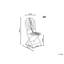 Foldable Outdoor Patio Dining Side Chair with Cushion