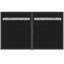 Barrière d'intimité décorative 6 pi H * 8 pi l avec cadres en métal et ensembles de poignées, double barrière en bois composite en plastique - sans les poteaux-123175229-123417177-123050869