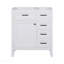 Meuble-lavabo de 30 po sans lavabo, base d'armoire seulement, armoire de salle de bain avec tiroirs, cadre solide et panneau en bois aggloméré, blanc-2126650782