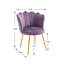 Fauteuil demi-tonneau de 22,8 po Marjeanne-88591648