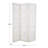 Wooden Handmade Hinged Foldable Partition 3 Panel Floral Partition Room Divider Screen