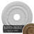 Endurathane Dublin Ceiling Medallion, 17 7/8"OD x 3 5/8"ID x 1 1/4"P (Fits Canopies up to 5 1/8"), Hand-Painted Rubbed Bronze Finish-27784364