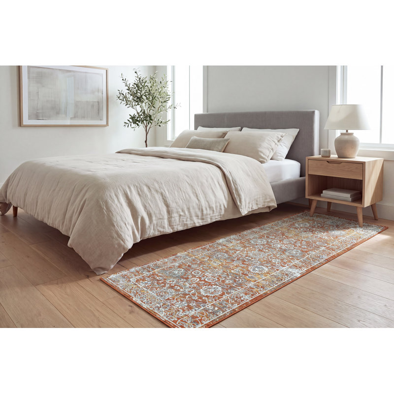 Oriental Indoor Rug, Runner 2.3' x 7.7'