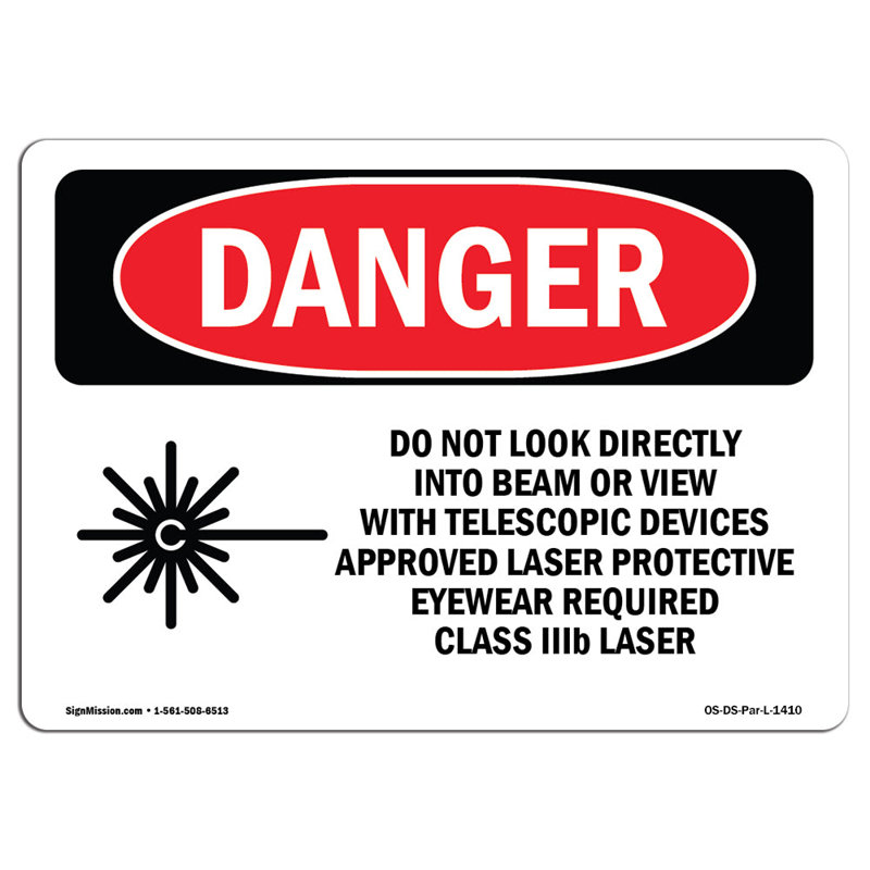 Signe de danger, H 12 po x l 18 po x P 0,1 po