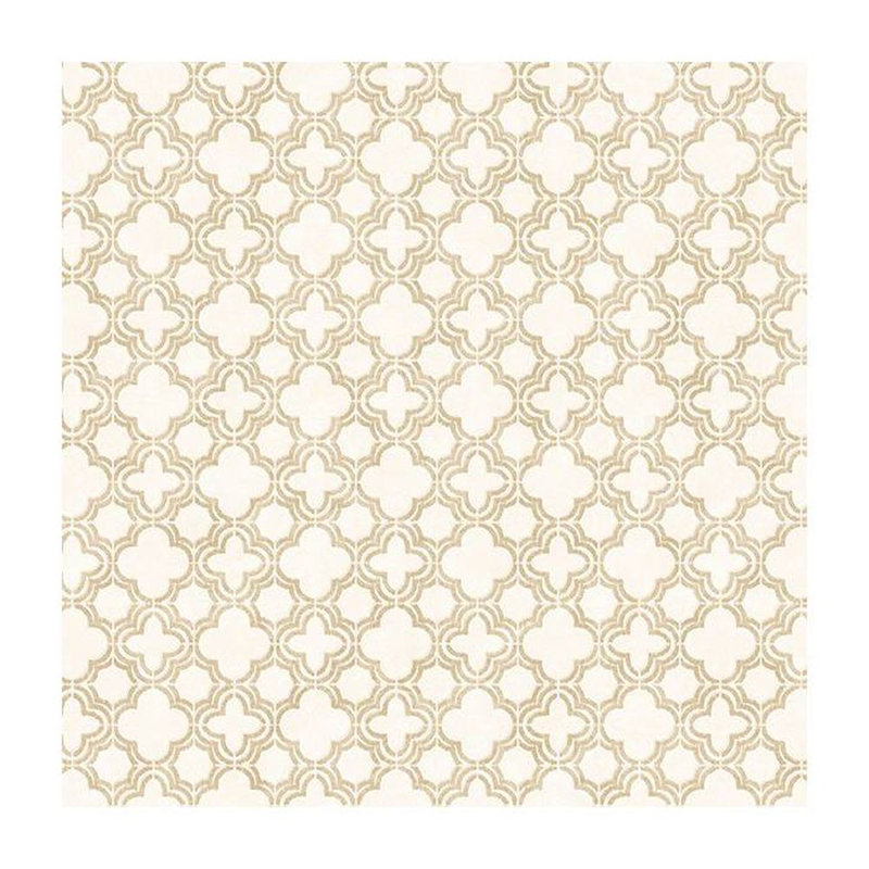 Rouleau de papier peint L 33 pi x l 21 po, Crème / satin doré
