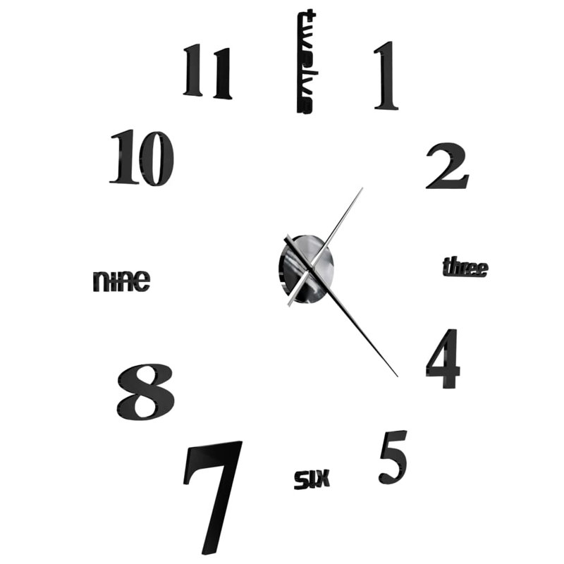 Pederson Metal Wall Clock, Black