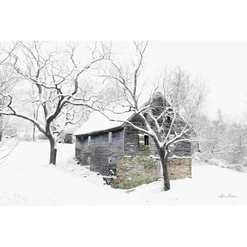 «Bare and Cold» par Lori Deiter - reproduction, H 8 po x l 12 po, Toile tendue