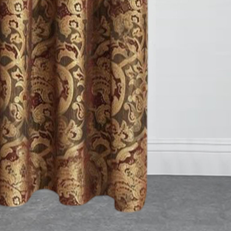 Georgia Room Darkening Curtain Pair, 228 W x 228 D cm