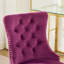 Chaise de bureau Furniture, fauteuil de bureau moderne capitonné en velours avec base en métal-1152639706