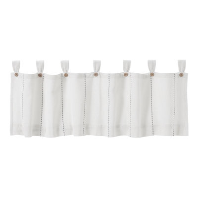 Cumberledge Stitched Burlap Tailored Window Valance