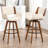 Modern Faux Leather Upholstered Swivel Stools-1305084208-1305084204