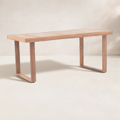 Rectangular Acacia Wood Outdoor Dining Table