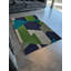 Green-Blue Themed Geometric Patterned Creative Modern Decorative Rug-1193973933