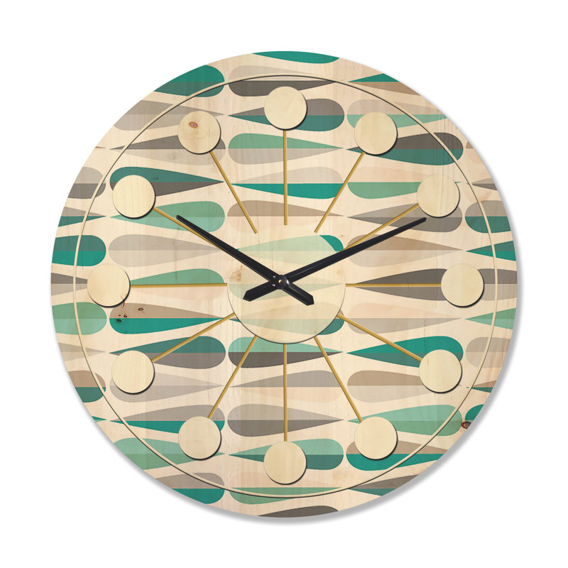 Horloge murale abstraite, Grand