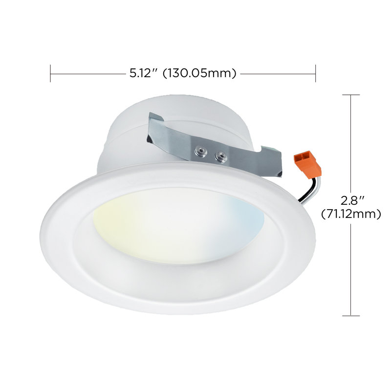Starfish Smart LED Recessed Downlight - White, Indoor/Outdoor, Energy-Efficient
