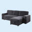 Canapé-lit modulaire avec espace de rangement Upholstery-1737084804