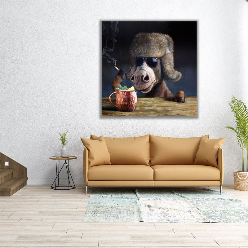 Moscow Mule - Canvas Print Wall Art, 12" H x 12" W