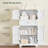 47.2" H Tall Storage Cabinet With Adjustable Shelf, Rattan Cabinet With Large Drawer, Cupboard For Living Room, Dining Room, Entryway, Home Office-938825688