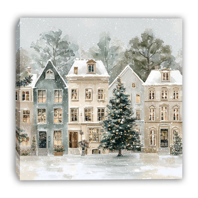 Quiet Winter Square Wrapped Canvas Wall Art