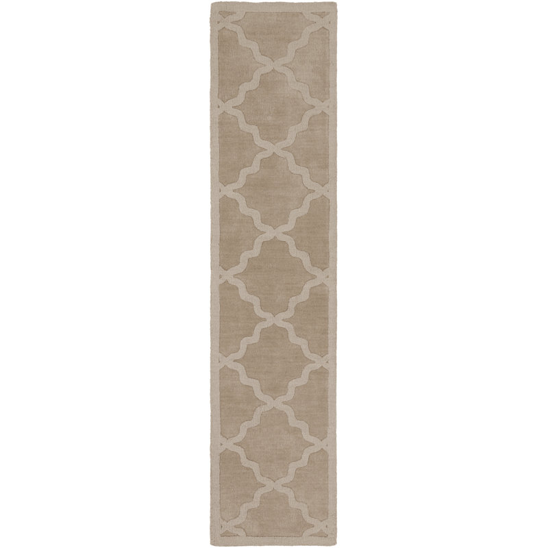 Wool Geometric Indoor Rug, Runner 2'3" x 10'