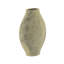 Vase d'appoint en céramique 7,9 x 3,3 x 13 po avec texture nervurée verticale