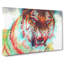 Roaring Tiger In Abstract - Wrapped Canvas-55337189