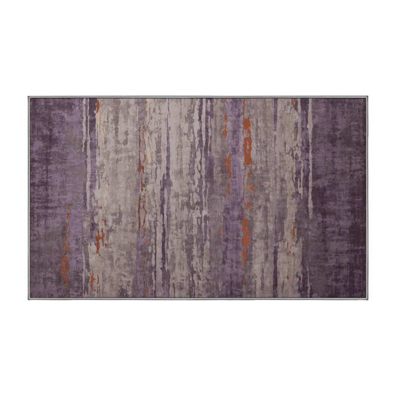 Tapis gris lavable à la machine