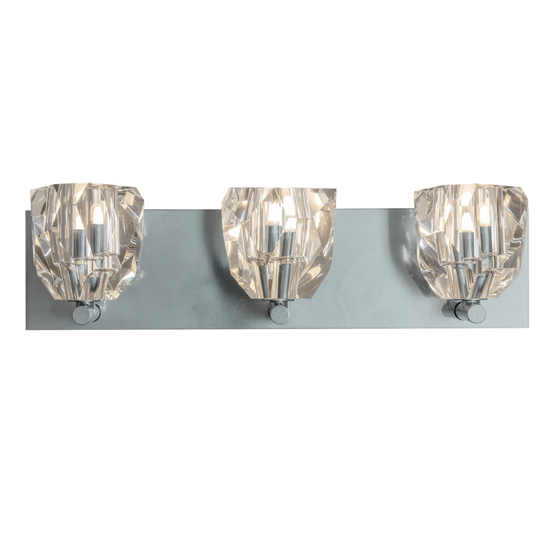 Éclairage pour meuble-lavabo à 3 lumières à intensité variable Gatsby, Platine rétro