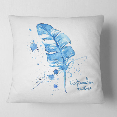 Housse et insert de coussin carré en plumes