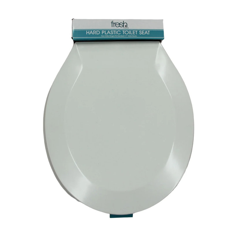 Siège de toilette allongé, Blanc