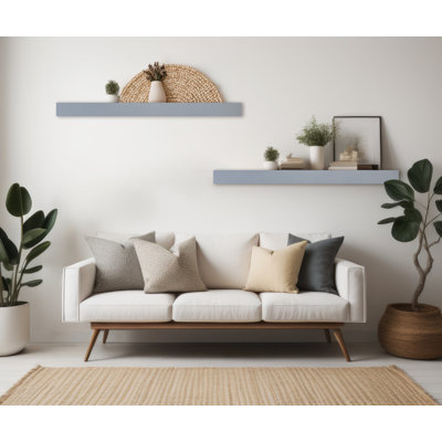 Emerald Lee 2 Piece Oak Floating Shelf