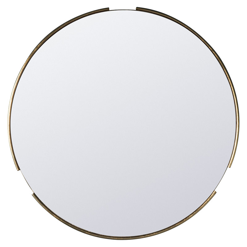 Hawkins Metal Flat Wall Mirror, Champagne